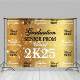 Aperturee - Aperturee Gold Bokeh Sparkle Step And Repeat Graduation Backdrop